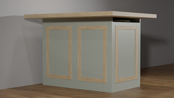 Canyon Kitchen Island by Path Design Free 3D model