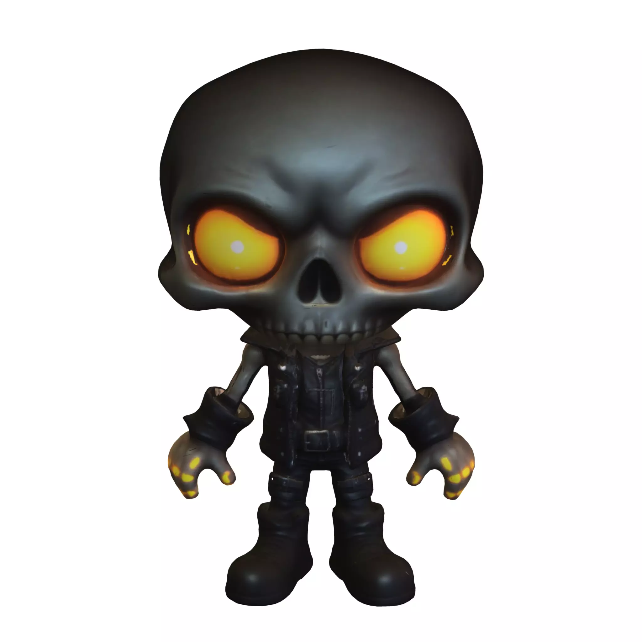 Chibi Skull Rider 3D model_0