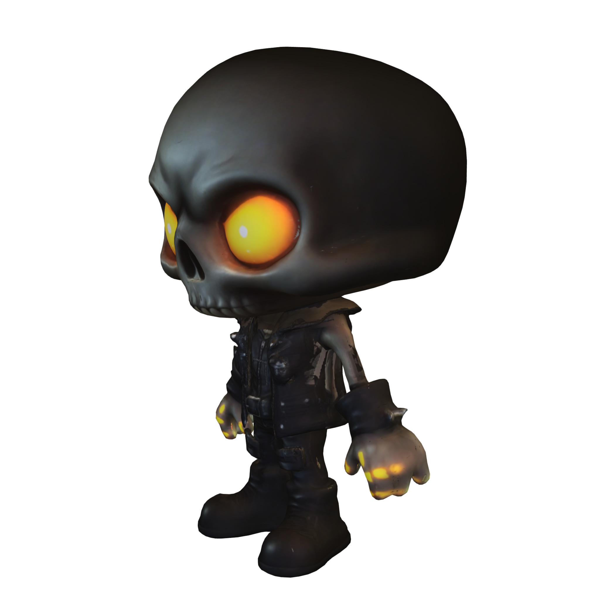 Chibi Skull Rider 3D model_1