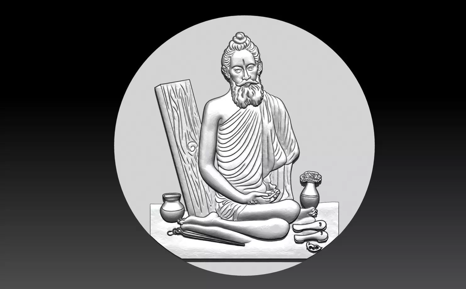 Lokenath Baba CNC 3D model print 3D print model