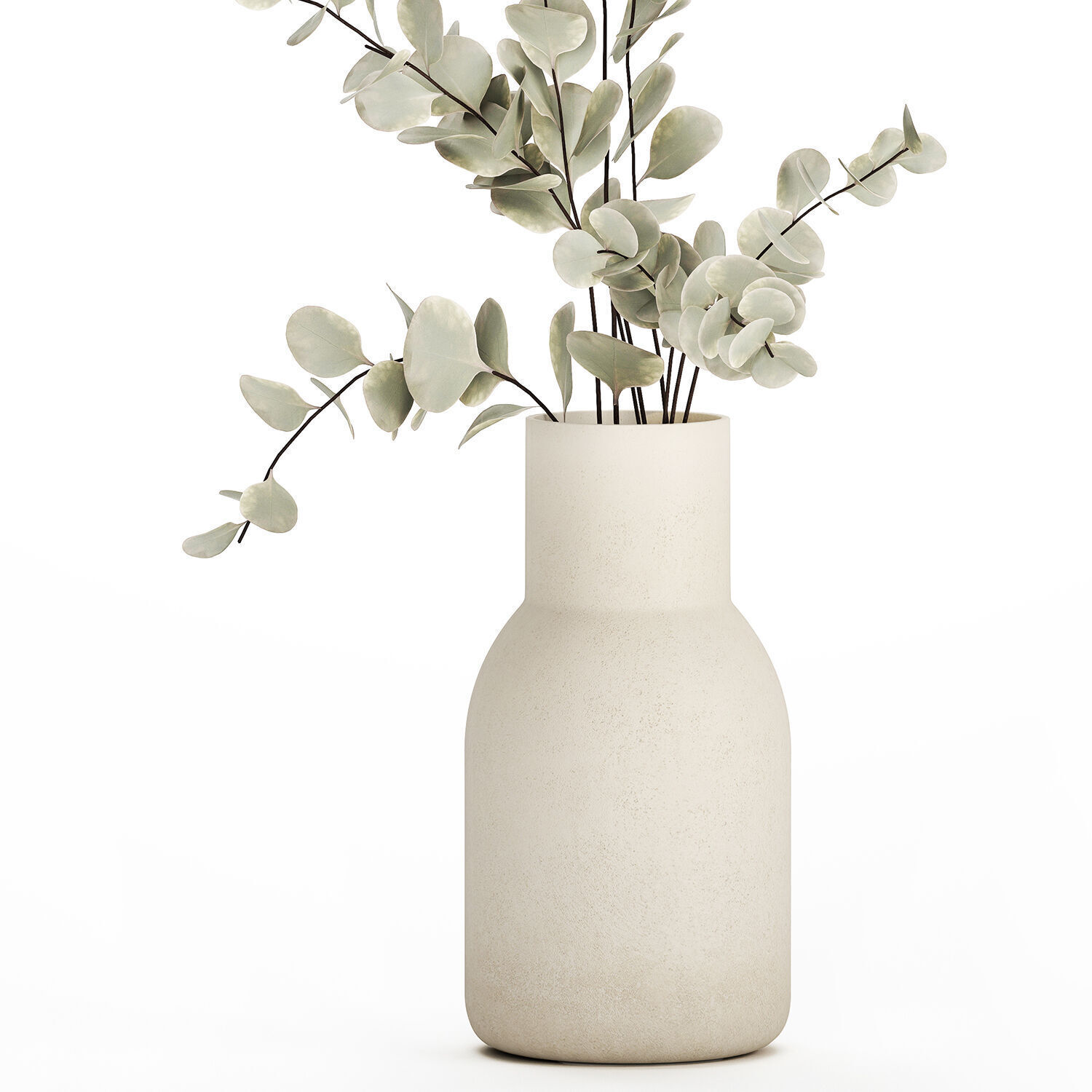 Bouquet Of Dried Flowers From Branches Eucalyptus 528 3D model_9