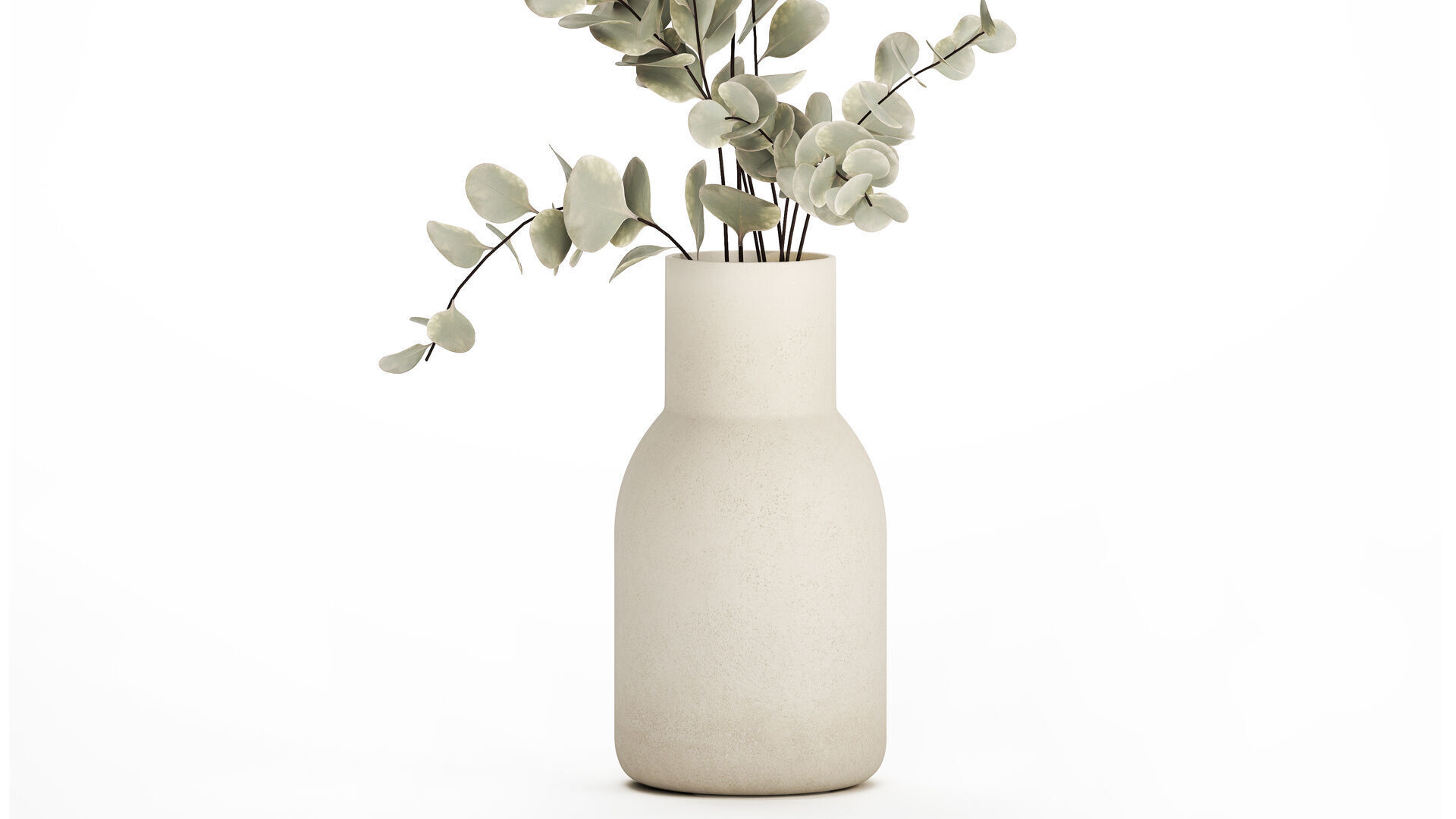 Bouquet Of Dried Flowers From Branches Eucalyptus 528 3D model_2