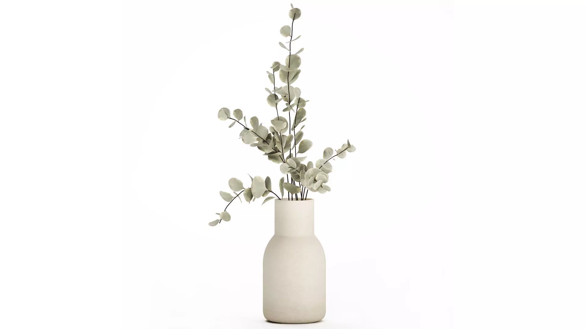 Bouquet Of Dried Flowers From Branches Eucalyptus 528 3D model_0