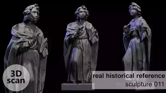 Wooden sculpture 011 3D print model