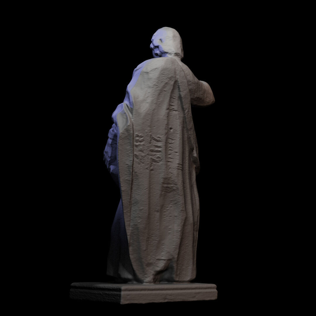 Wooden sculpture 012 3D print model_4