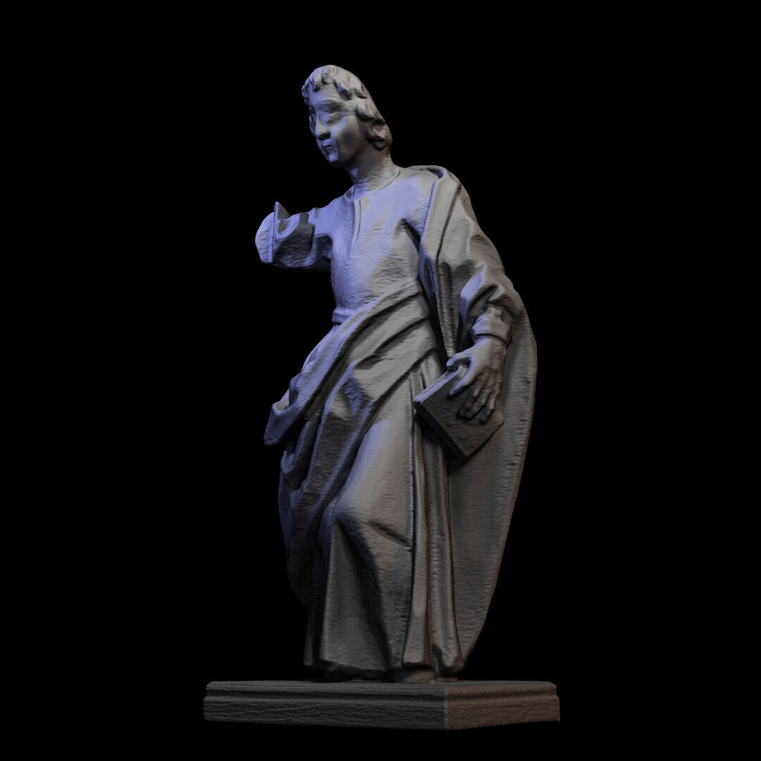 Wooden sculpture 012 3D print model_3