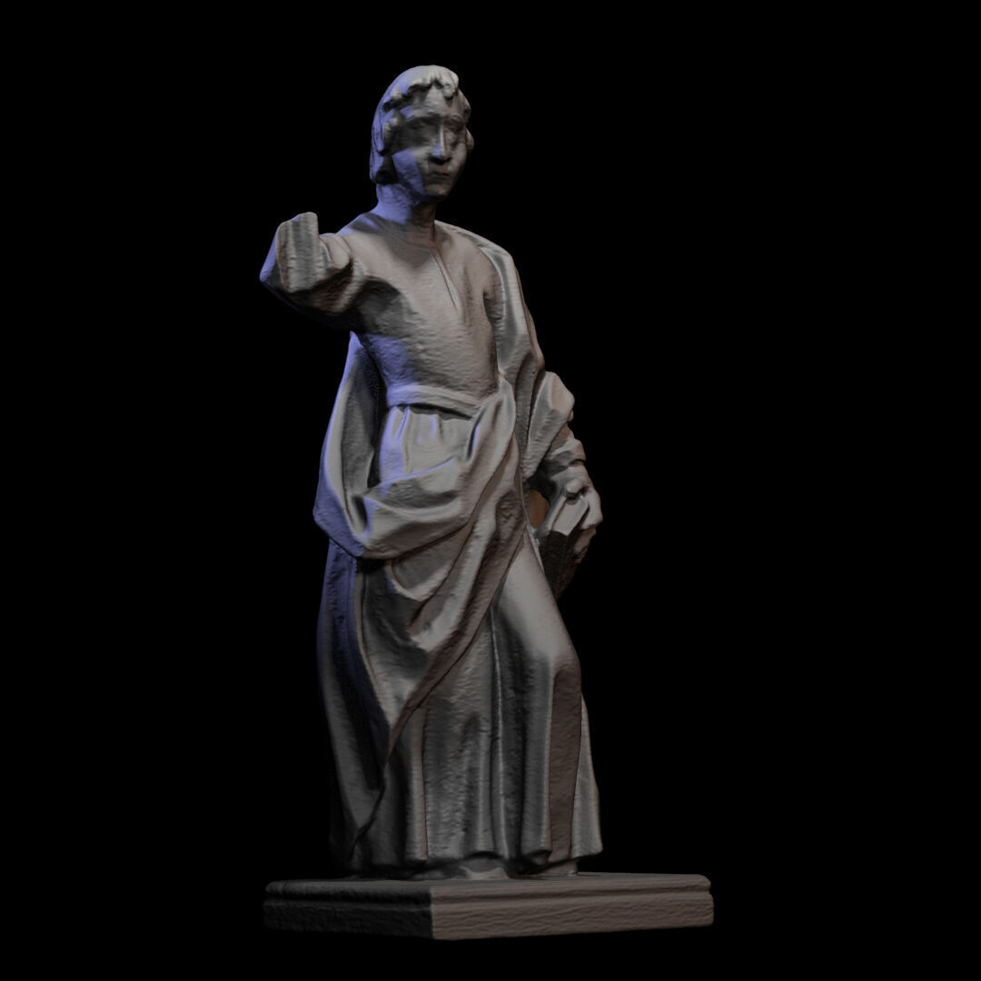 Wooden sculpture 012 3D print model_5