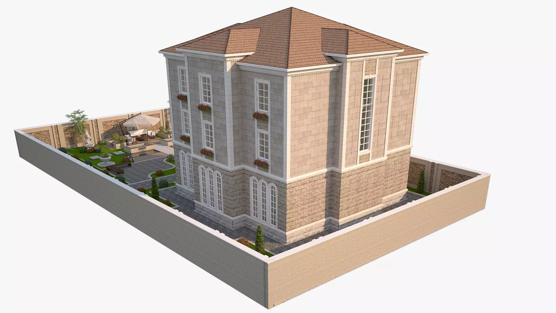 house Low-poly 3D model