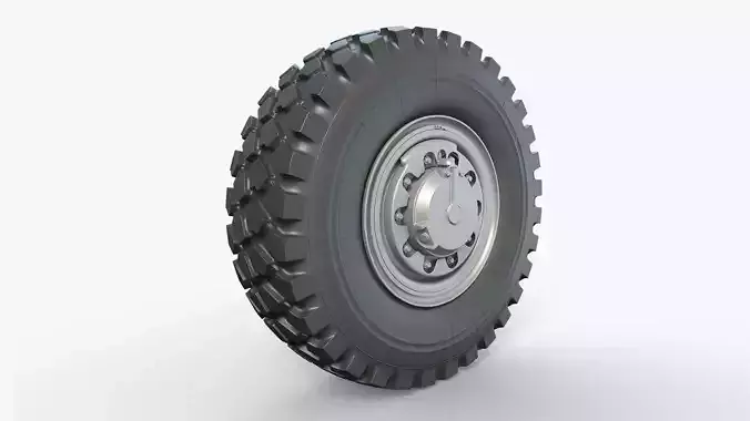 Military Truck Wheel 3D model