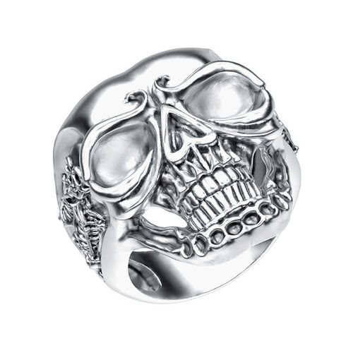 Ring 005 skull 3D print model