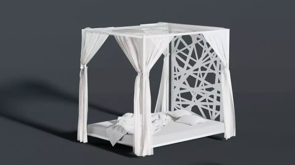 Exterior Garden Bed Free 3D model
