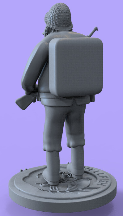 HELLFISH ARNIE GUMBLE - PARTS AND COMPLETE 3D print model_9