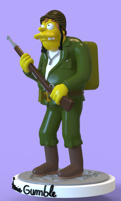 HELLFISH ARNIE GUMBLE - PARTS AND COMPLETE 3D print model_1