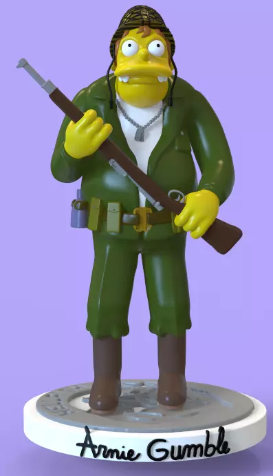 HELLFISH ARNIE GUMBLE - PARTS AND COMPLETE 3D print model_0