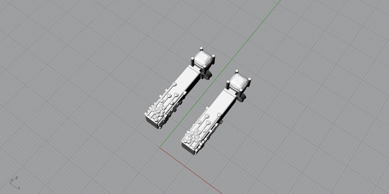 Earrings 3D print model_8