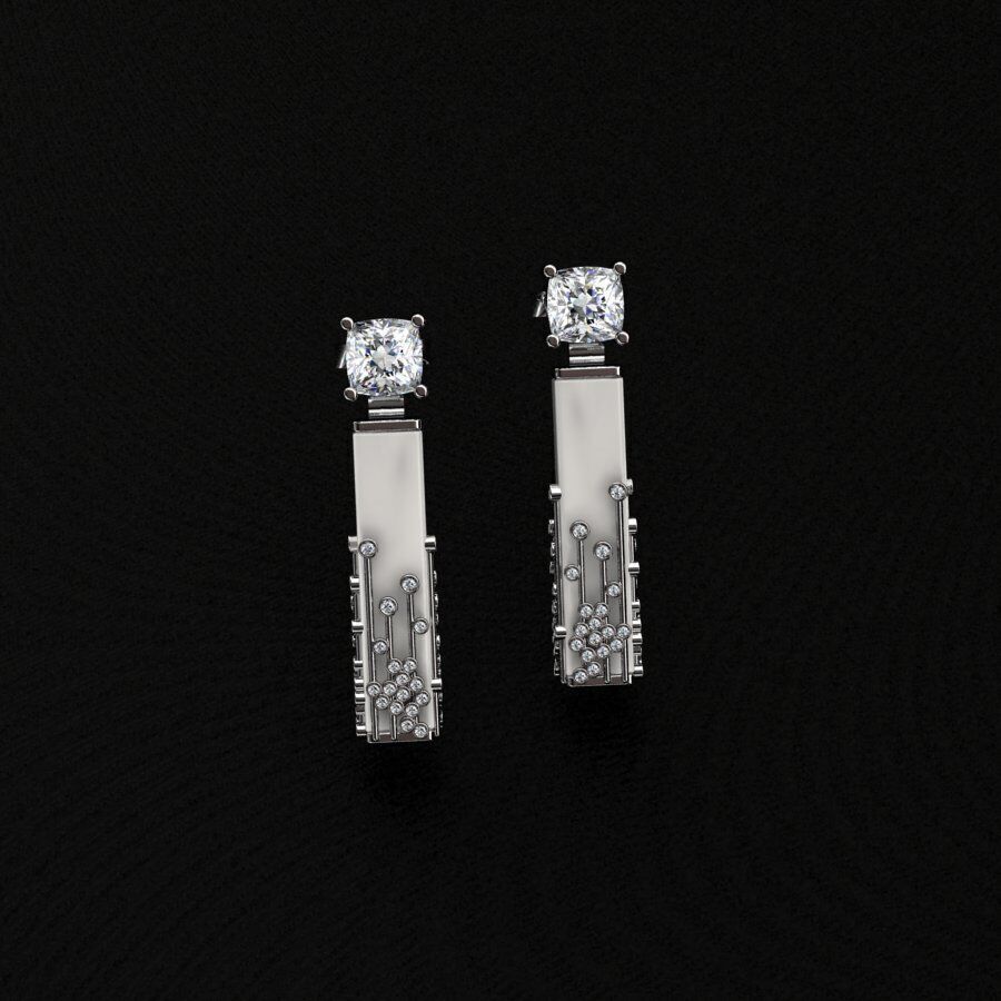 Earrings 3D print model_3