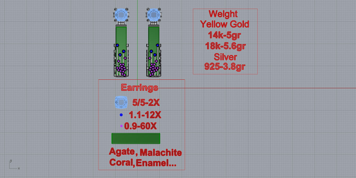 Earrings 3D print model_6