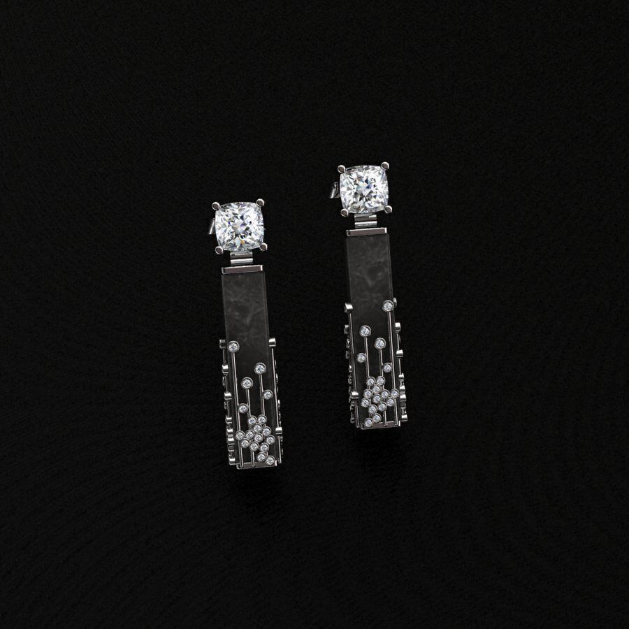 Earrings 3D print model_5