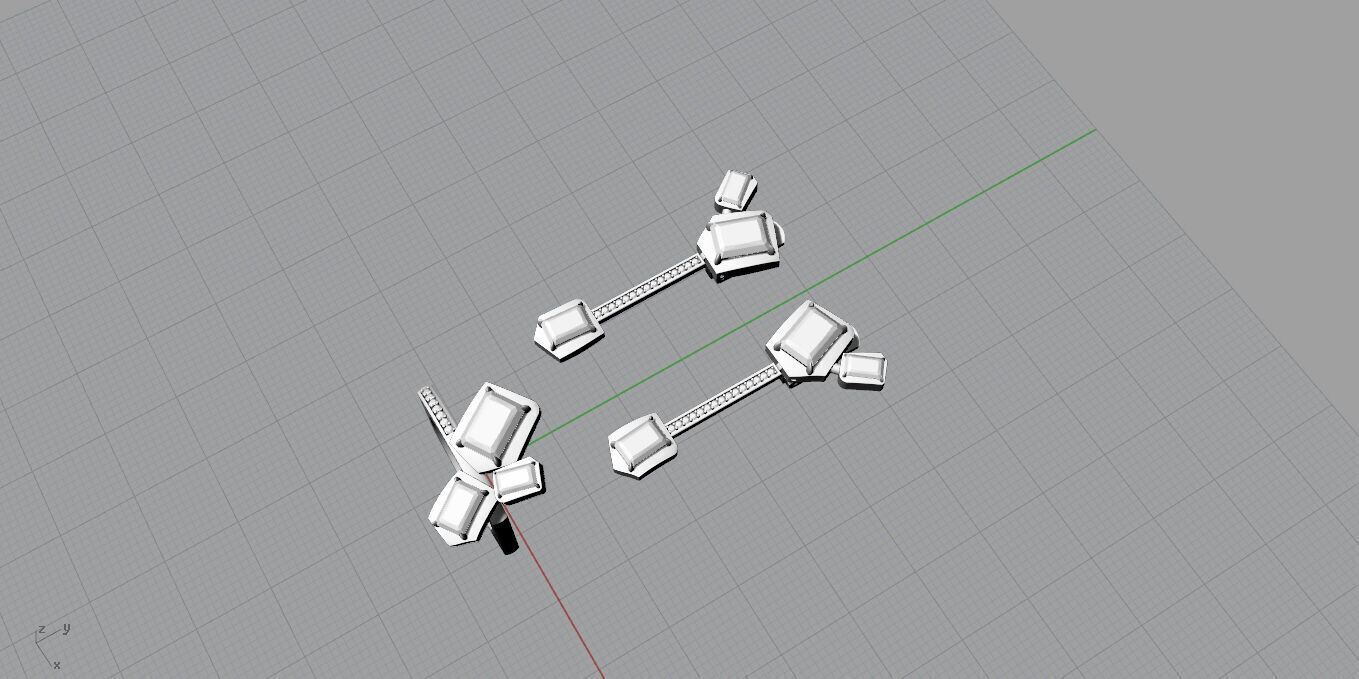 Ring and Earrings 3D print model_14