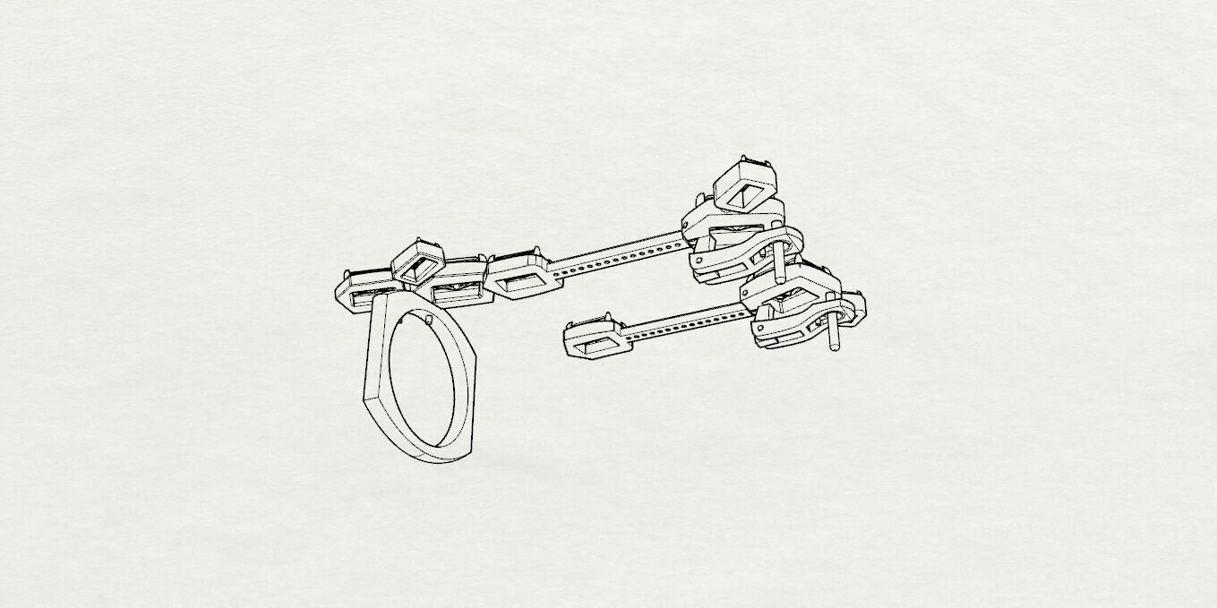 Ring and Earrings 3D print model_17