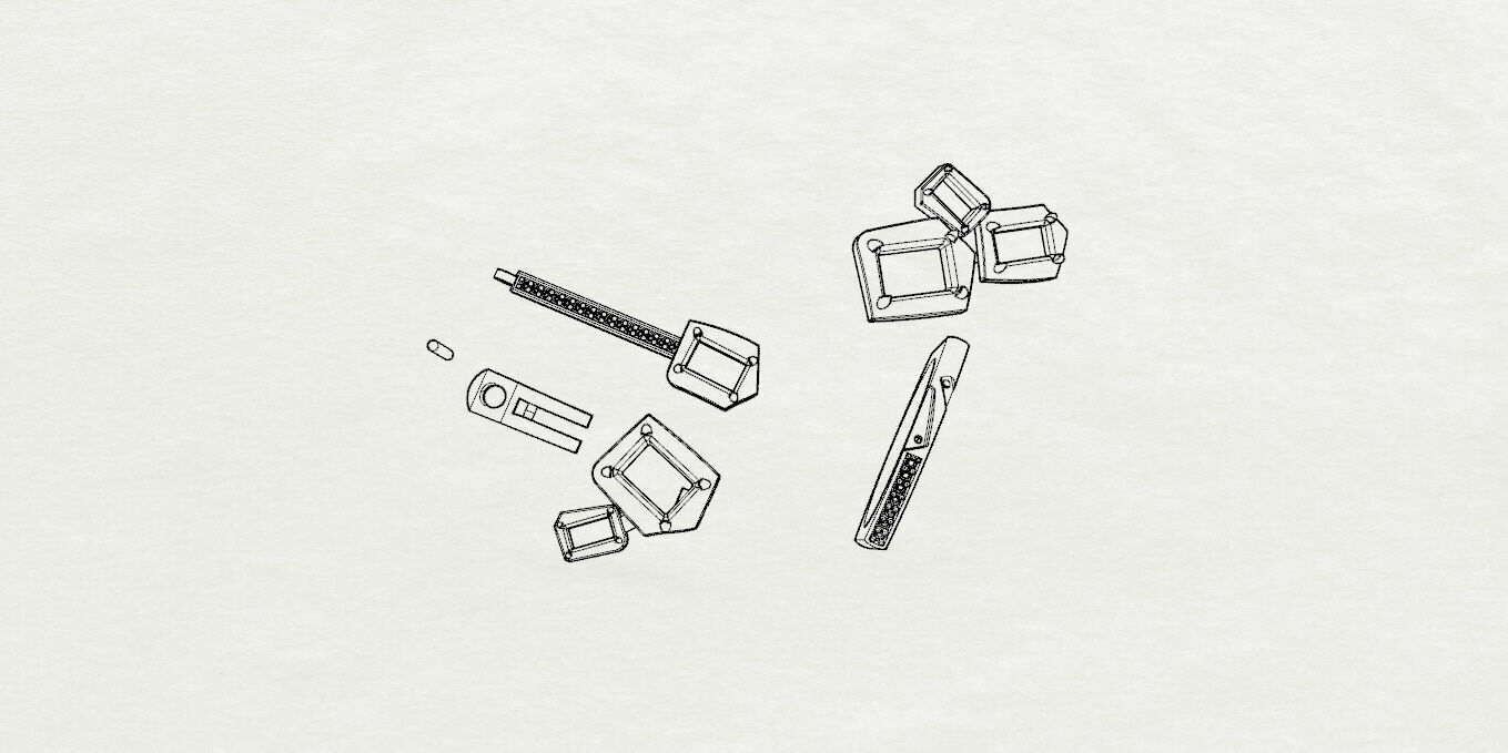 Ring and Earrings 3D print model_24