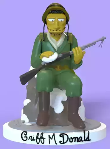 HELLFISH GRIFF M DONALD - PARTS AND COMPLETE 3D print model