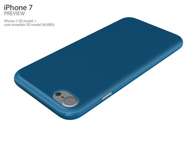 Apple Iphone 7 And 7 Pro With Case Templates 3d Model Max Obj 3ds Ige Igs Iges Stp Cgtrader Com Iphone 6 3d Print Template