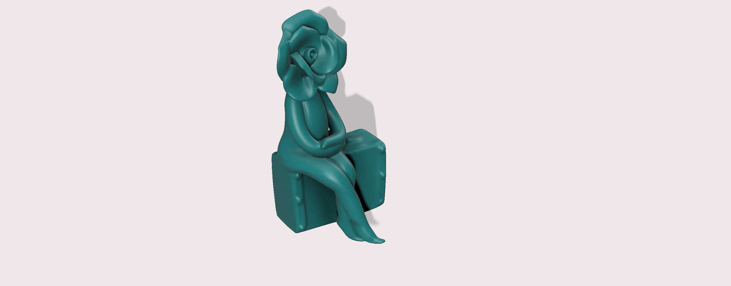 Ceramic Flower Sculptures - Cazamic 3D model_5