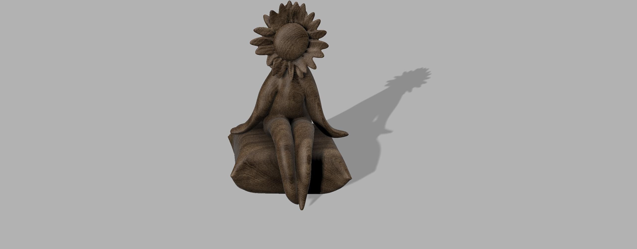 Ceramic Flower Sculptures - Cazamic 3D model_9