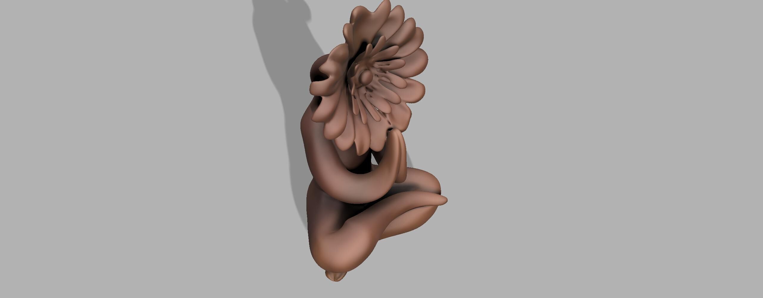 Ceramic Flower Sculptures - Cazamic 3D model_8