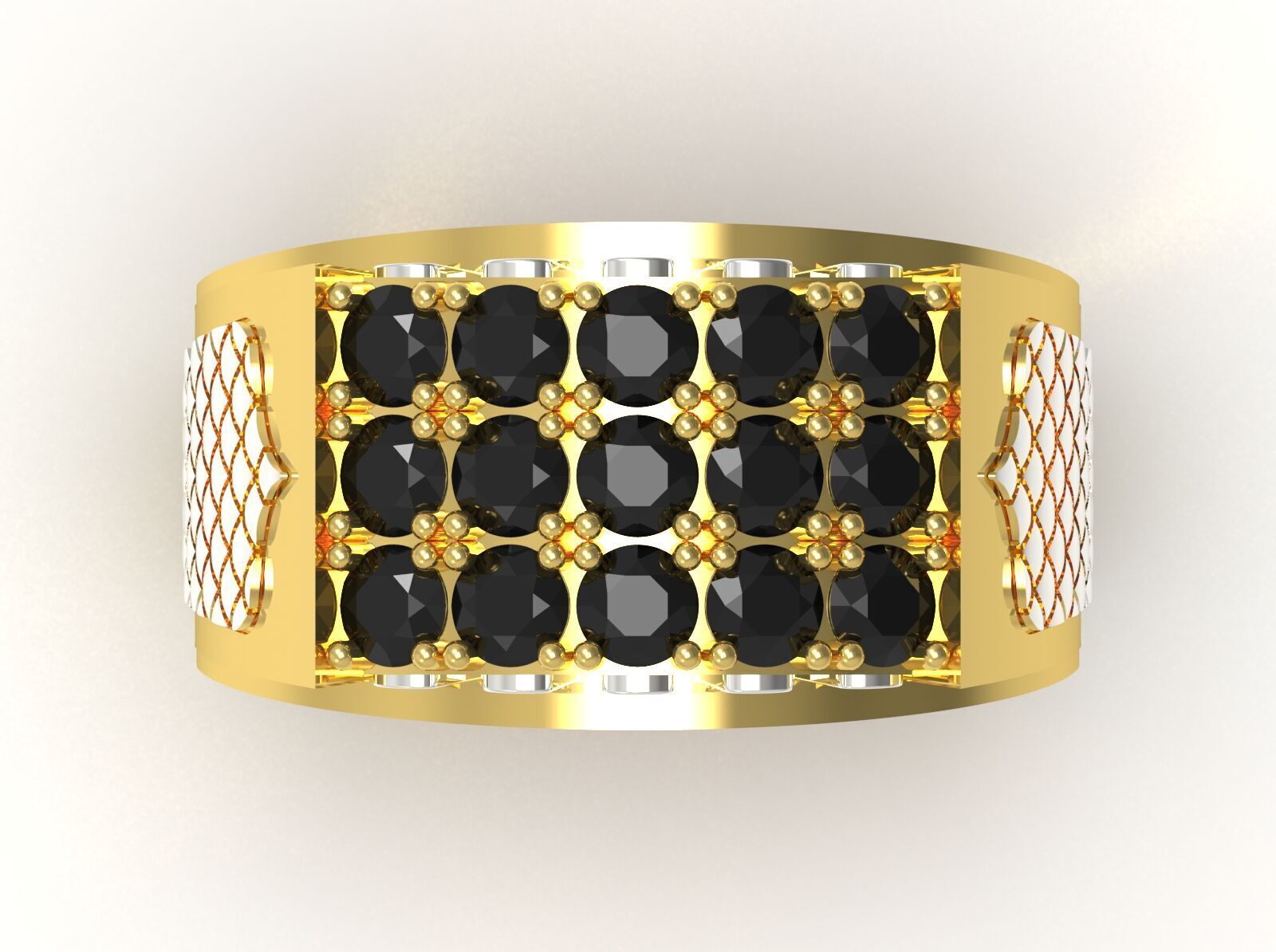 diamond man ring mr0066 3D print model_15