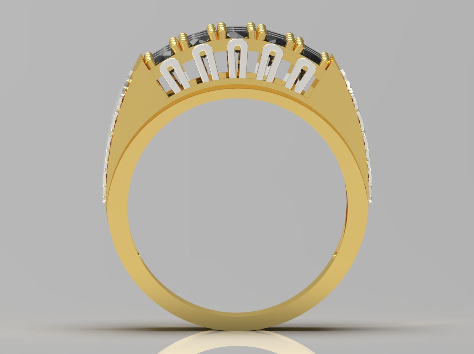 diamond man ring mr0066 3D print model_13