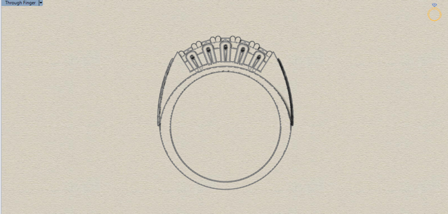 diamond man ring mr0066 3D print model_22