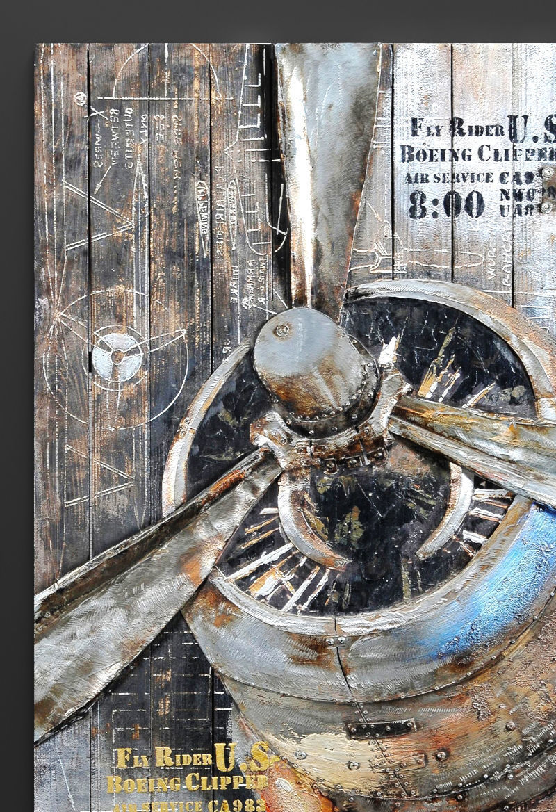 Set propeller 3D two wooden propellers 3D model_5