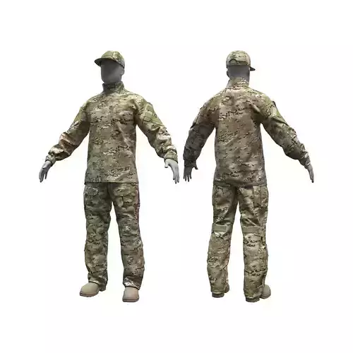 Crye Precision G3 Combat Uniform - Marvelous Designer