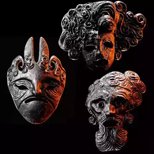 PINWHEEL MASKS BUNDLE - DARK SOULS - MOTHER FATHER CHILD 3D print model