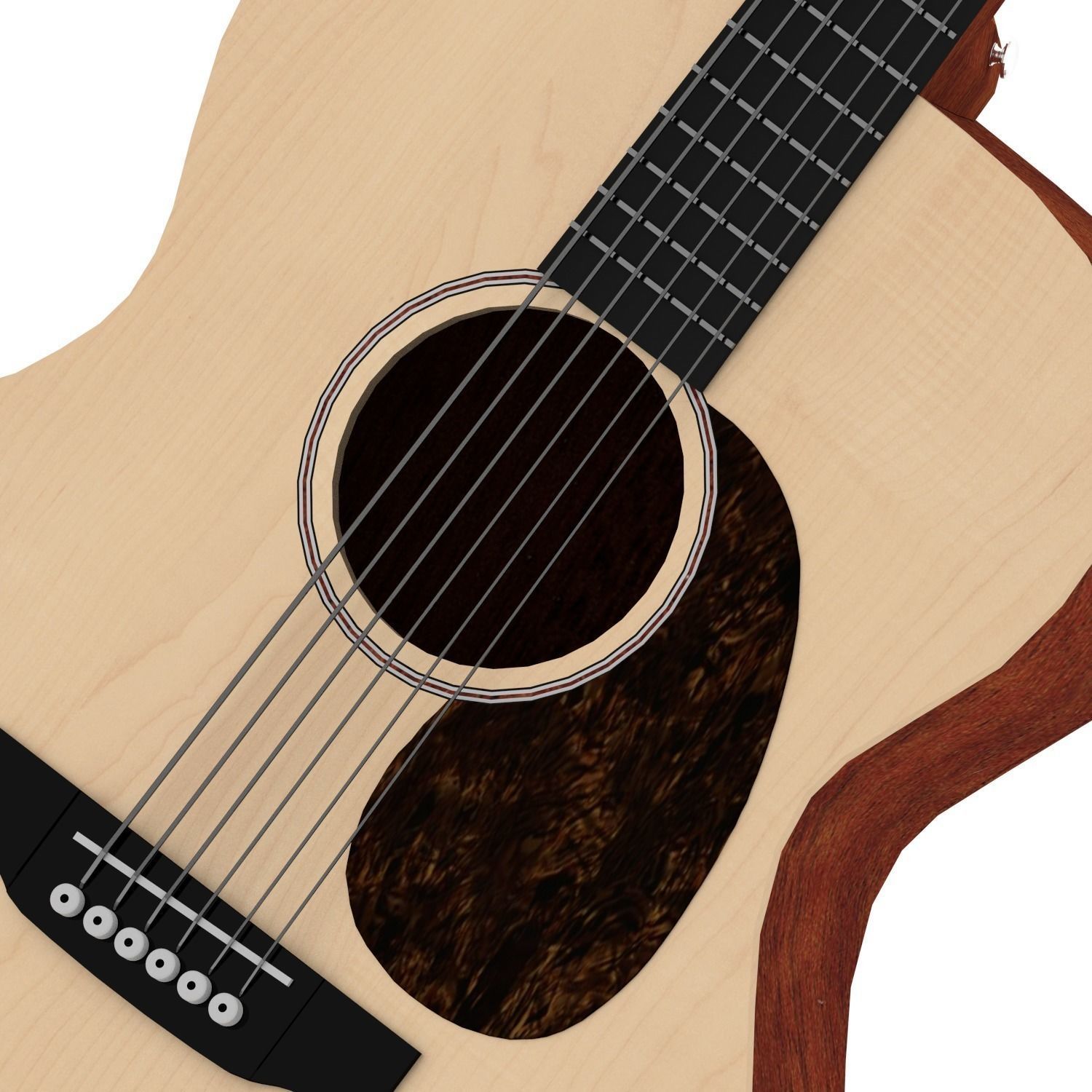 Martin Acoustic Guitar Free 3D model