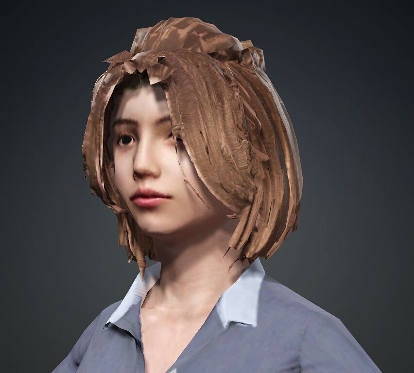 Female Office Worker01 Free low-poly 3D model_13