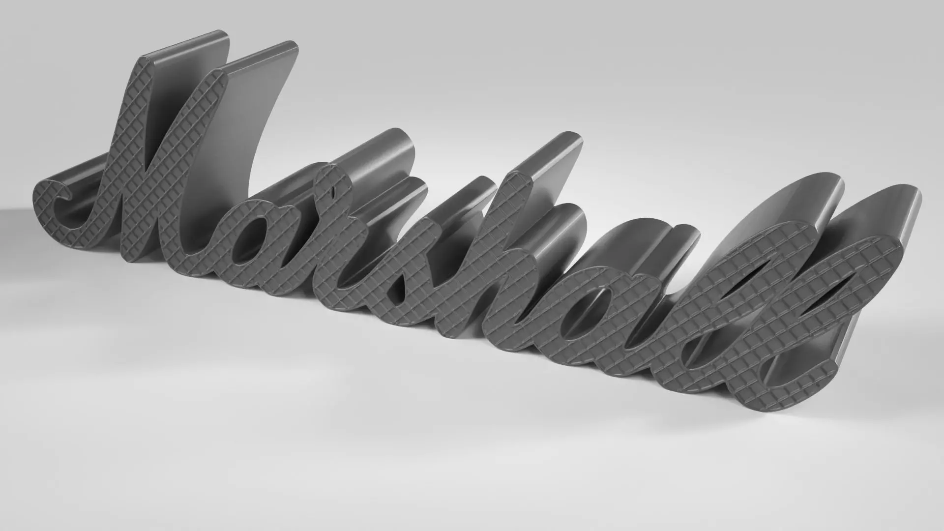 The Marshall Grilled Amplifiers Logo  3D print model_0