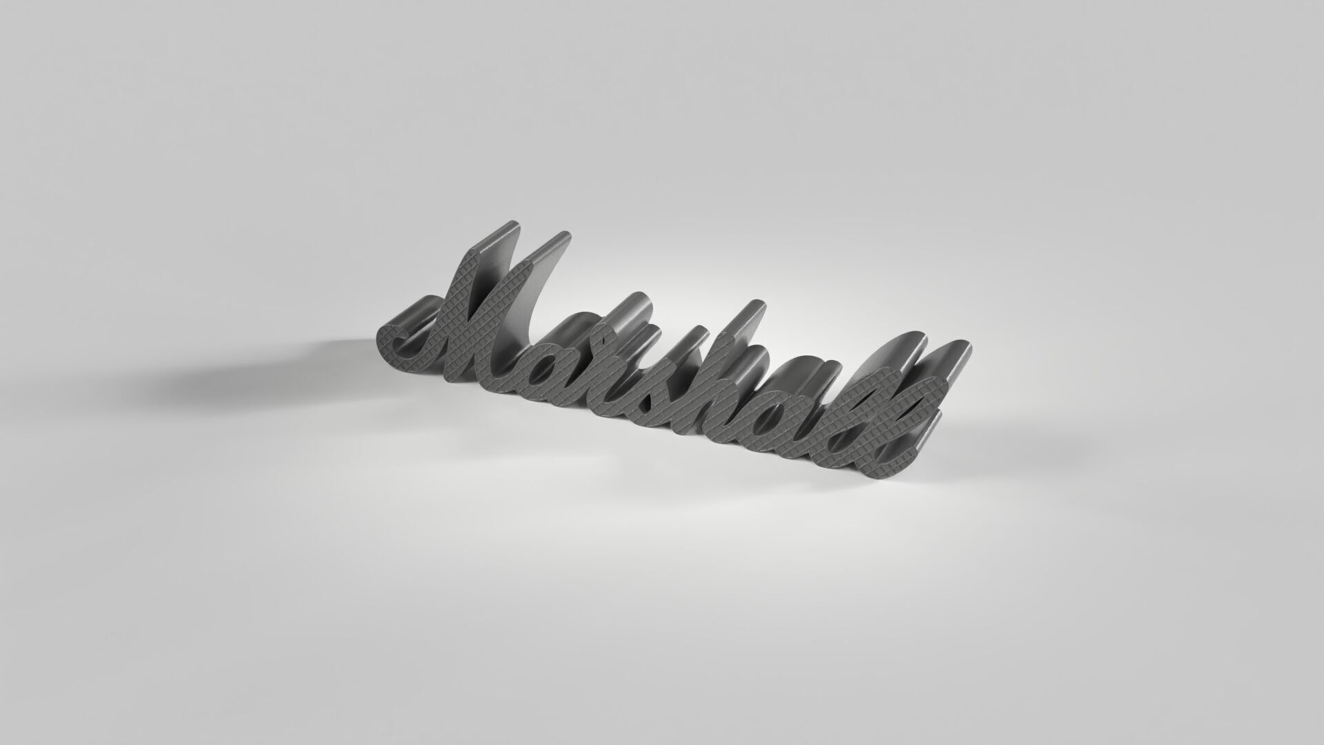 The Marshall Grilled Amplifiers Logo  3D print model_4