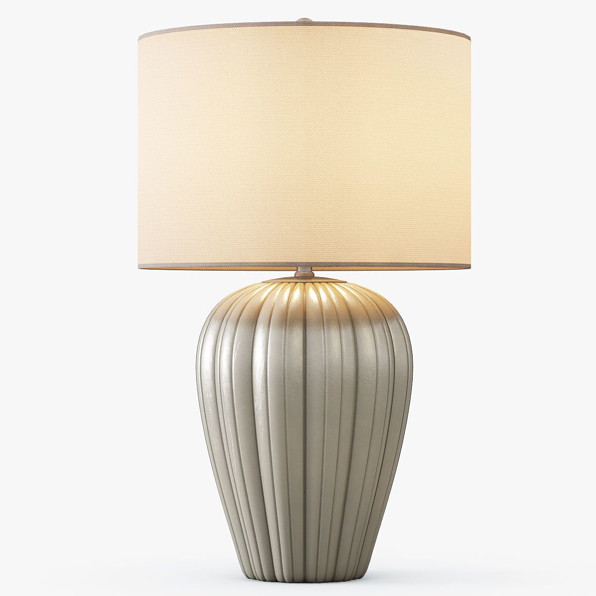 3d Model Gray Brown Ceramic Table Lamp Cgtrader Gray Brown Ceramic Table Lamp 3d Model Max Obj 3ds Fbx Mtl 1