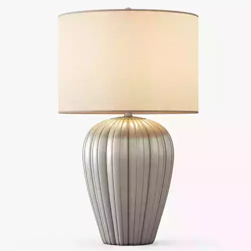 Gray Brown Ceramic Table Lamp