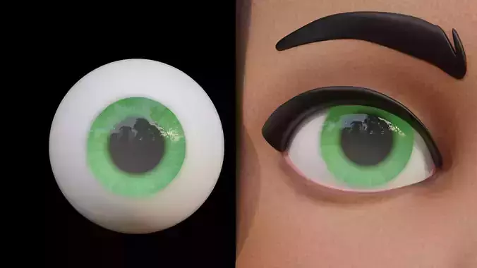 Cartoon eyes