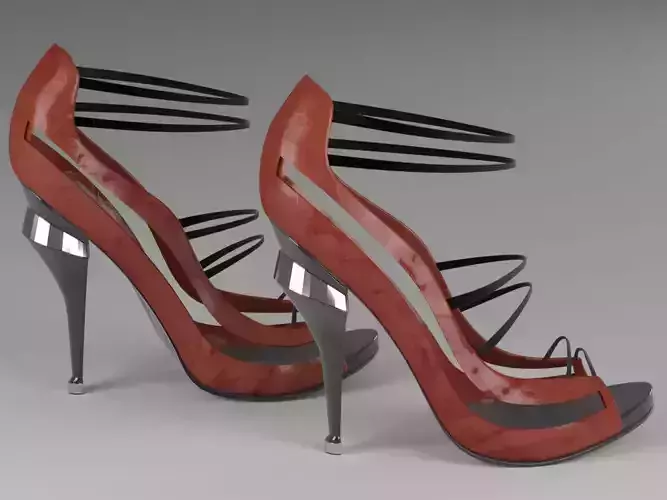 High Heels Women Shoes 3D model