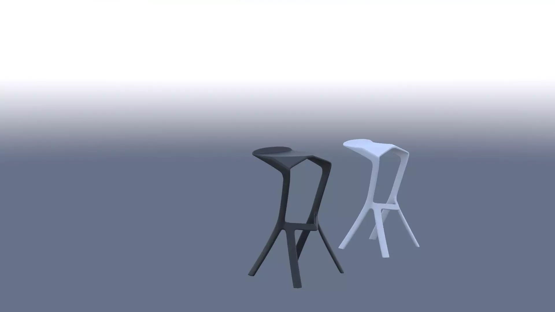 Bar chair 3D model_0