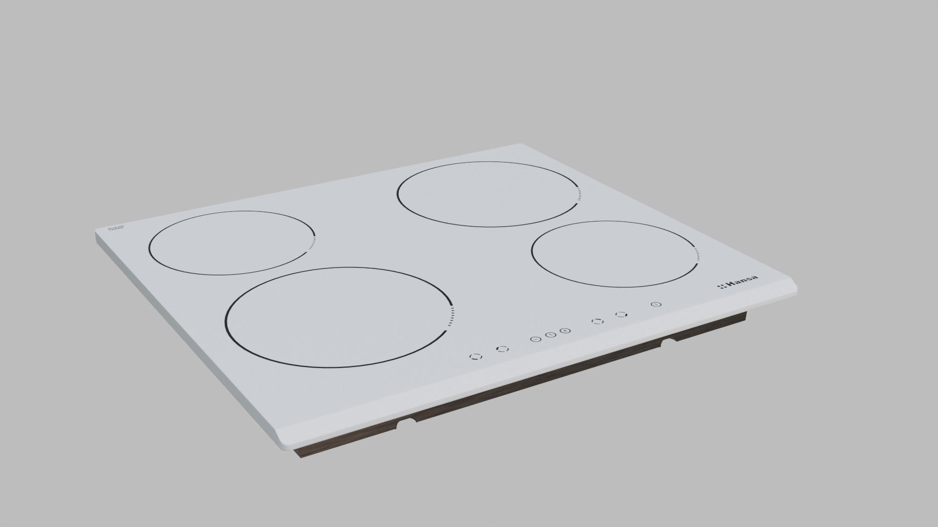 Hansa BHIW67323 inductive cooktop Low-poly 3D model_1