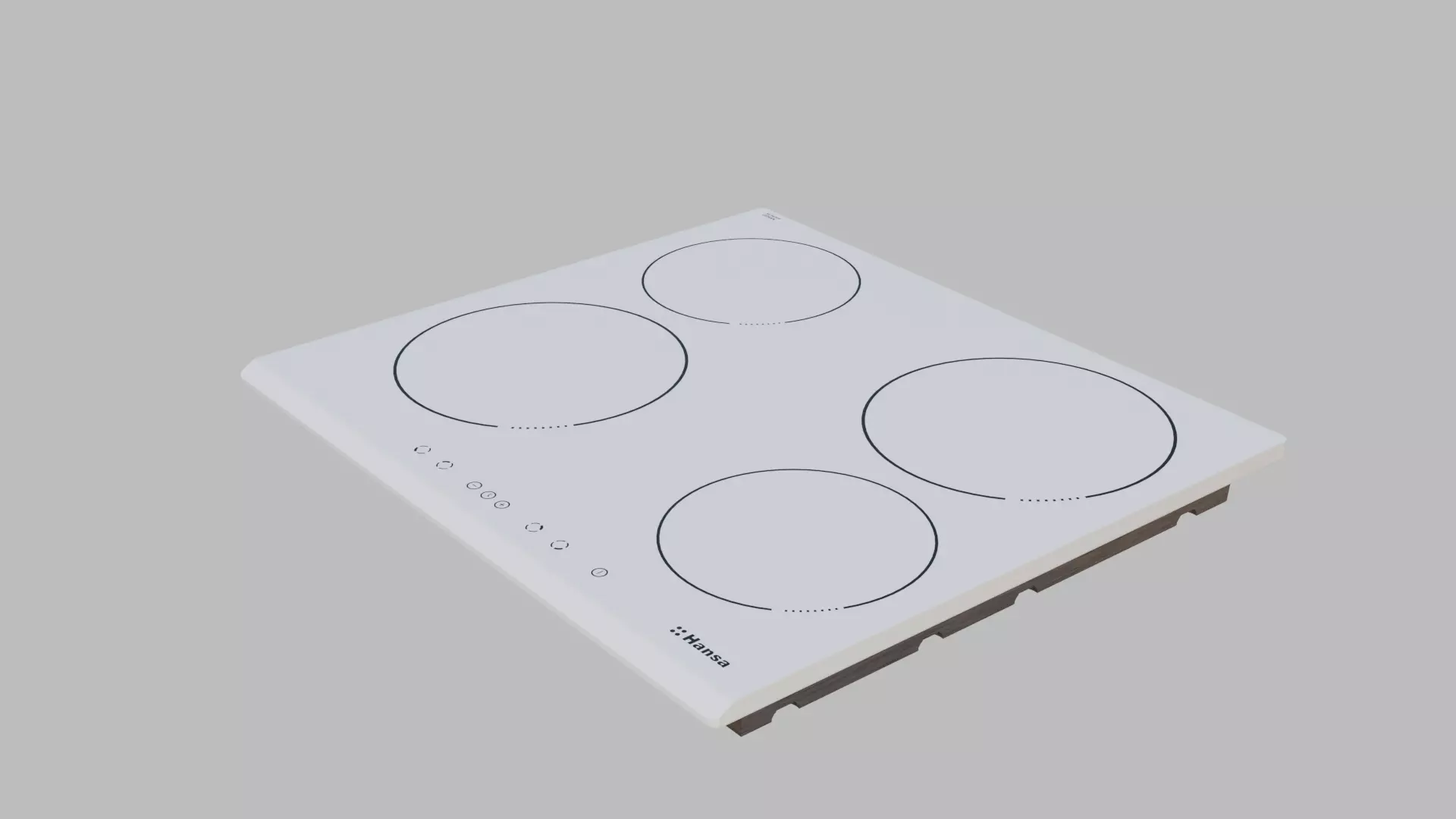 Hansa BHIW67323 inductive cooktop Low-poly 3D model_0
