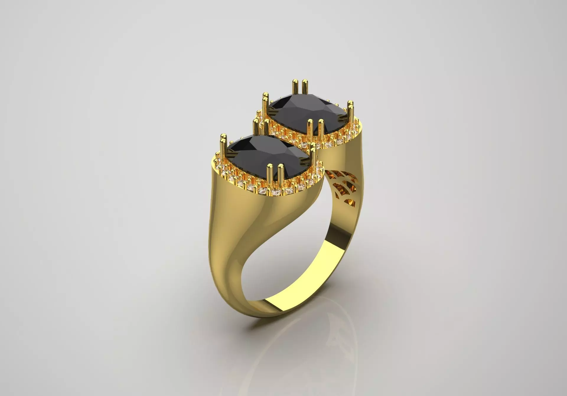 woman diamond ring jr00089 3D print model