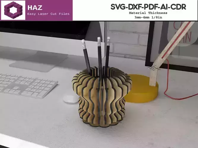 3D Pen Holder Laser Cut 088