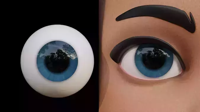 Cartoon eyes